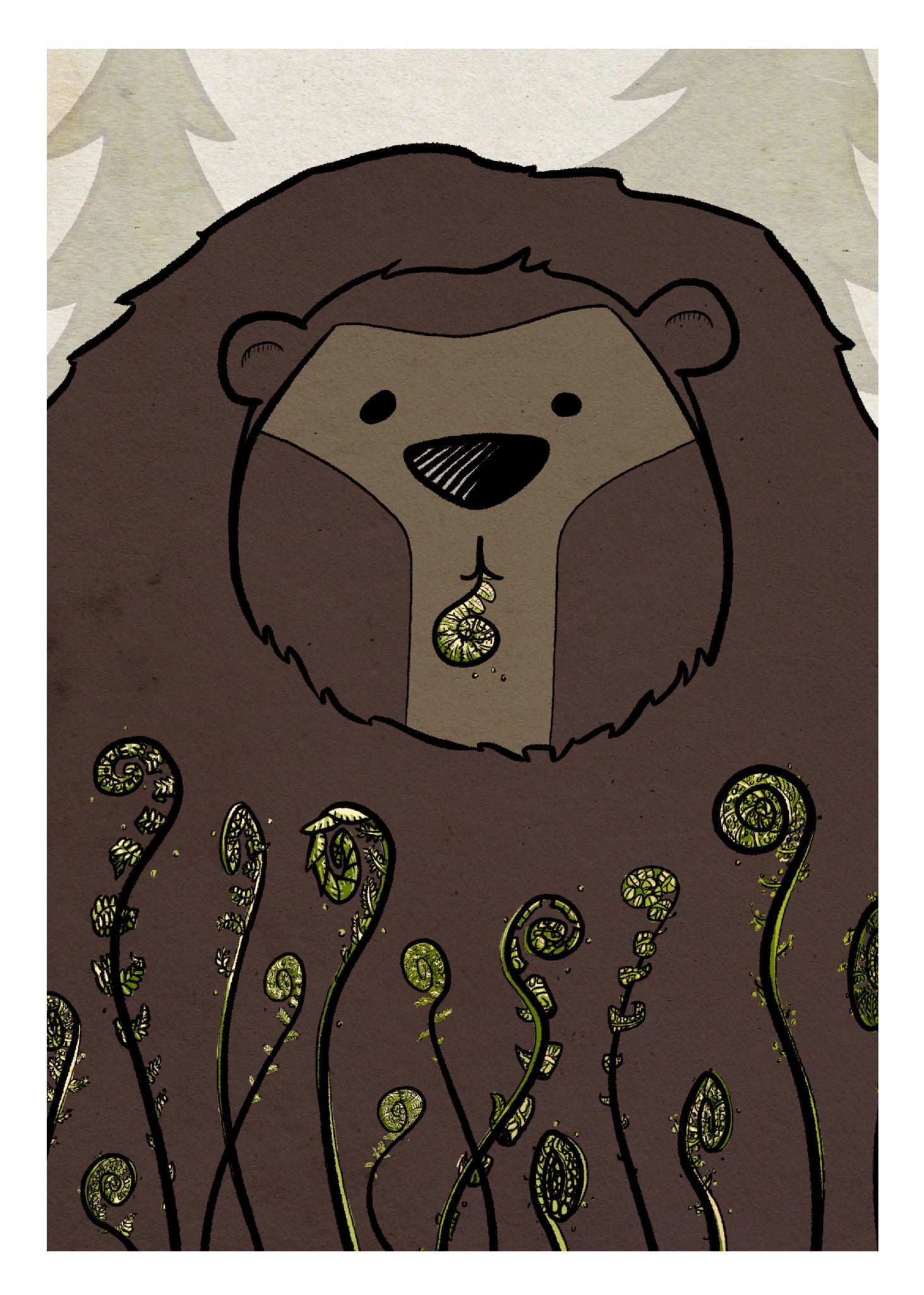 Fiddlehead Bear