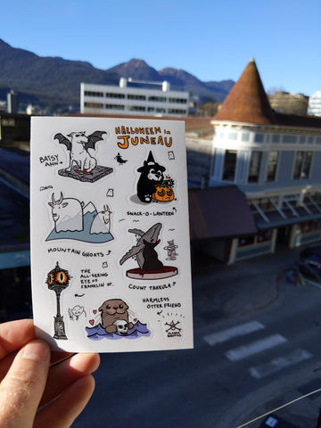 Halloween in Juneau Sticker Set