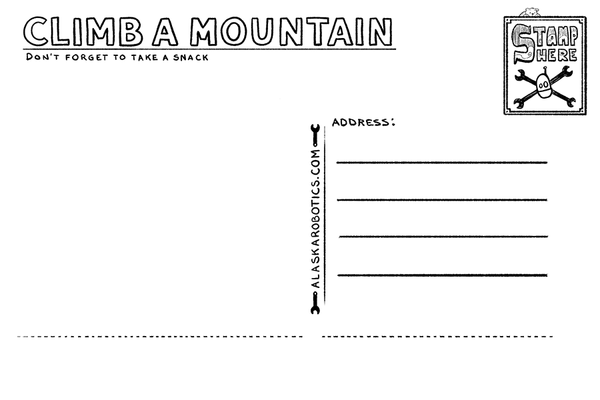 Climb a Mountain Postcard