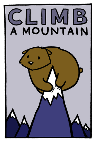 Climb a Mountain Postcard