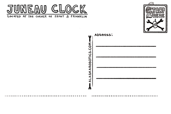 Juneau Clock Postcard