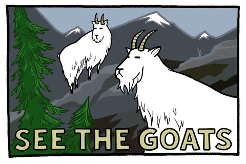 See the Goats - Postcard