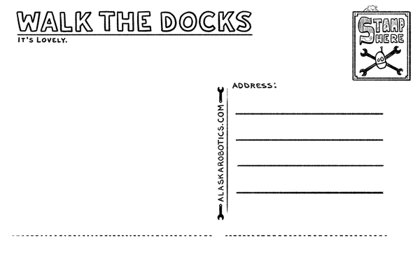 Walk the Docks Postcard