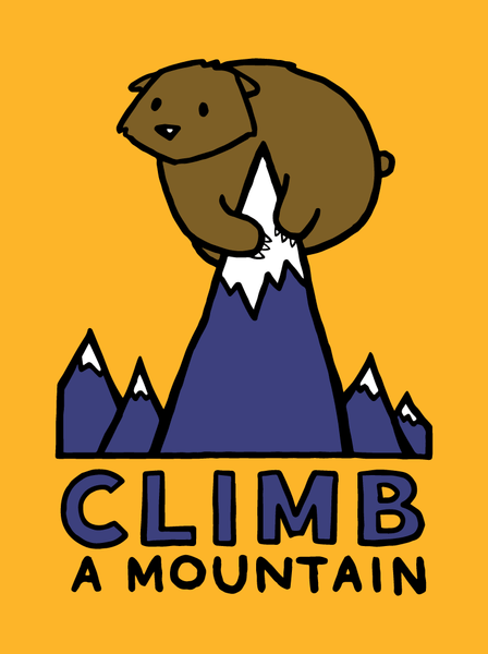 Climb a Mountain - Adult T-Shirt