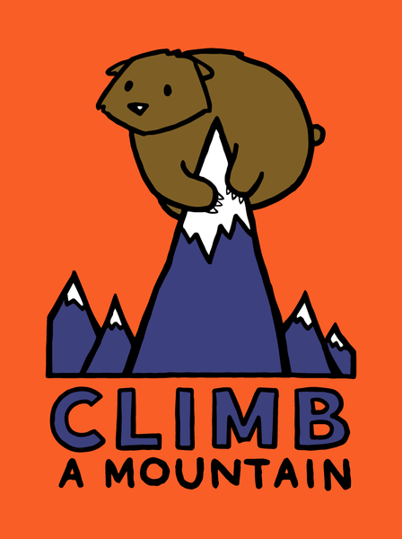 Climb a Mountain - Adult T-Shirt
