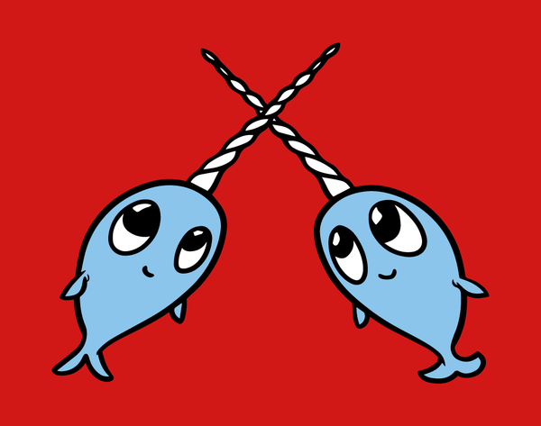 Narwhal Friends - Adult T-Shirt