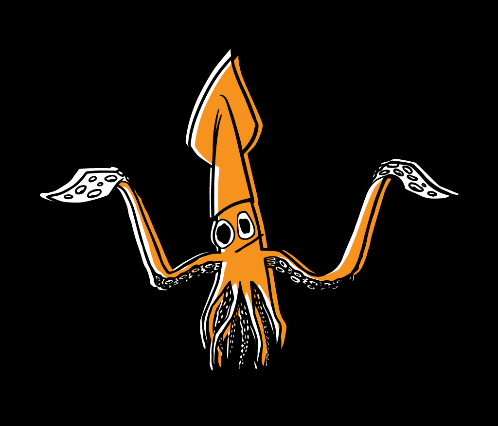 Shruggy Squid - Adult T-Shirt – Alaska Robotics Gallery