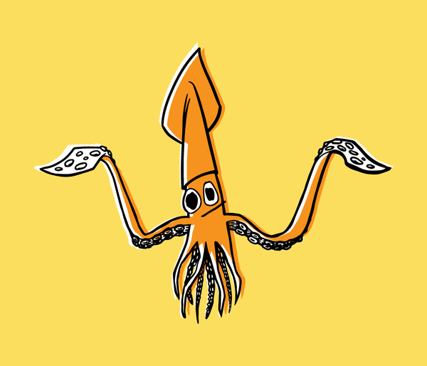 Shruggy Squid - Baby Onesie