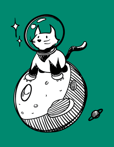 Space Cat - Kids T-Shirt