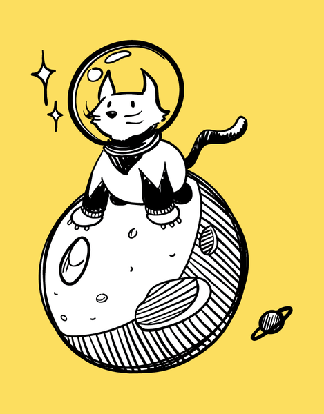 Space Cat - Baby Onesie