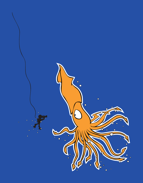 Giant Squid - Baby Onesie